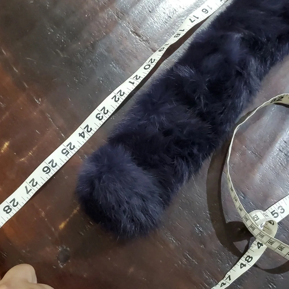 Purple Rabbit Fur Accessory